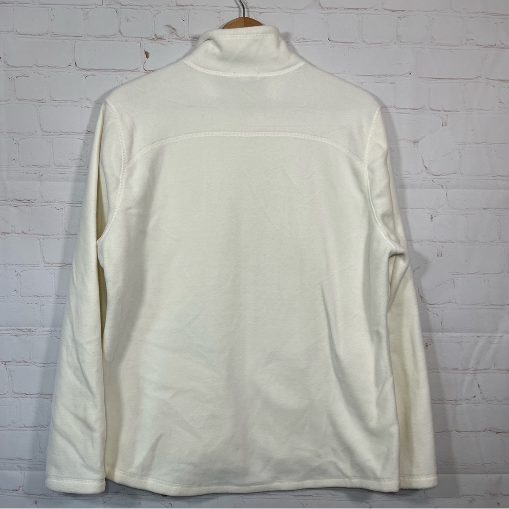 Old Navy Jacket Womens XL Ivory Zip Up Lightweight Fleece Long Sleeve Outdoor - Picture 6 of 8